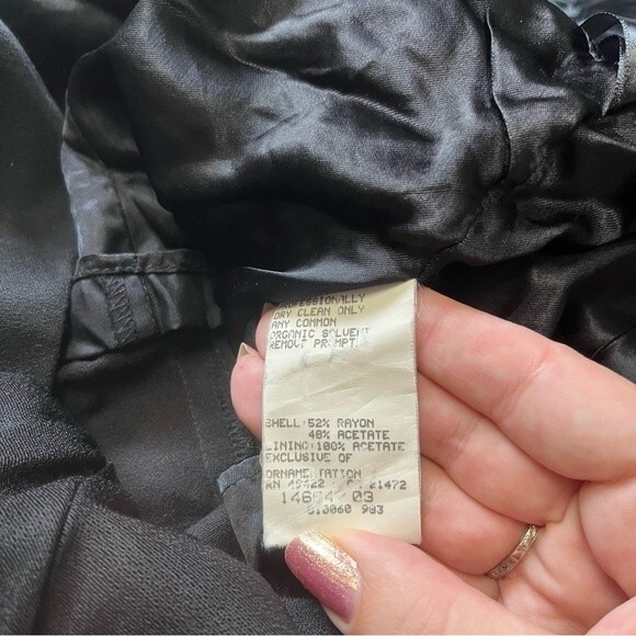 Scott McClintock Classic Little Black Y2K Slip Dress Size M Minimalist - Picture 3 of 5